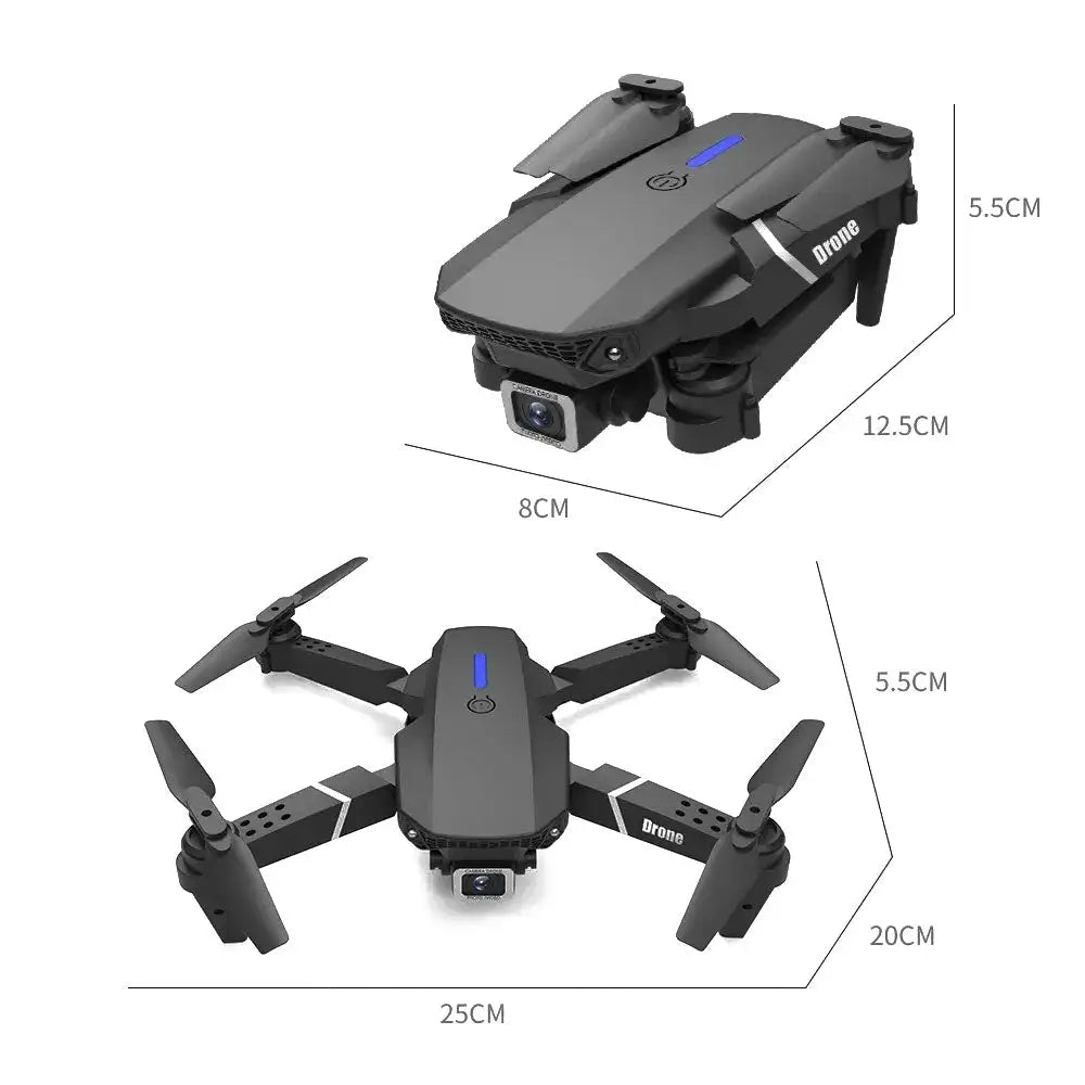 1080P Wide Angle Dual HD Foldable E88Pro 4K RC Drone_10