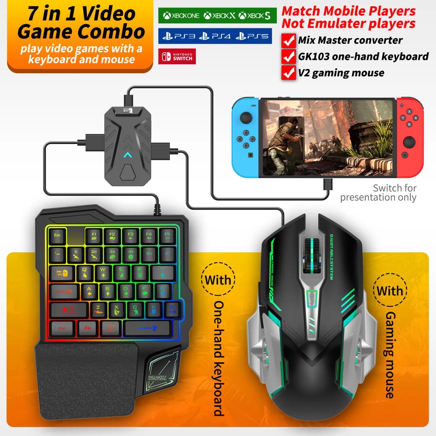 MIX Master Converter: Keyboard & Mouse for Console