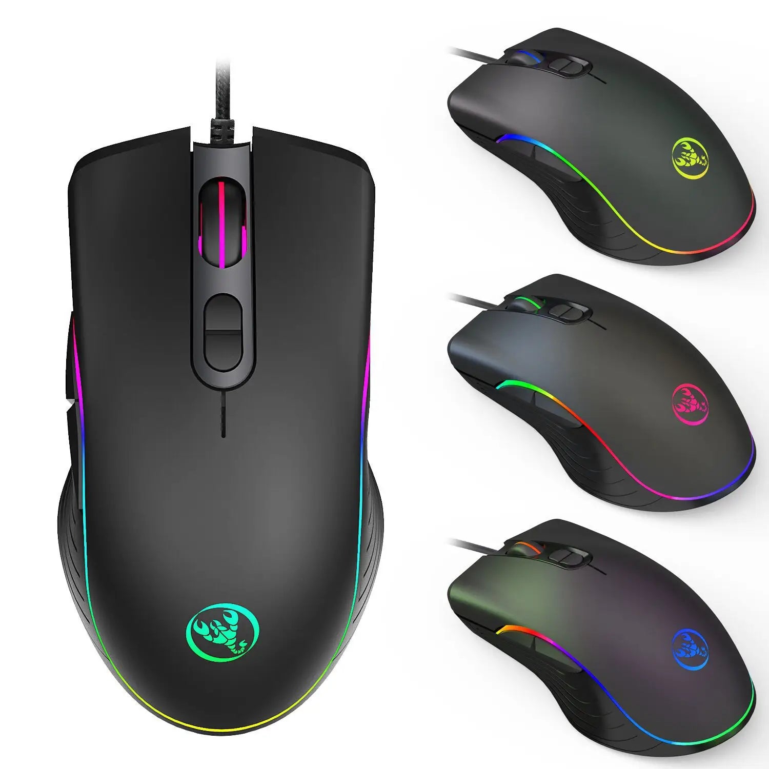 6400 DPI High-Precision Glowing Gaming Mouse