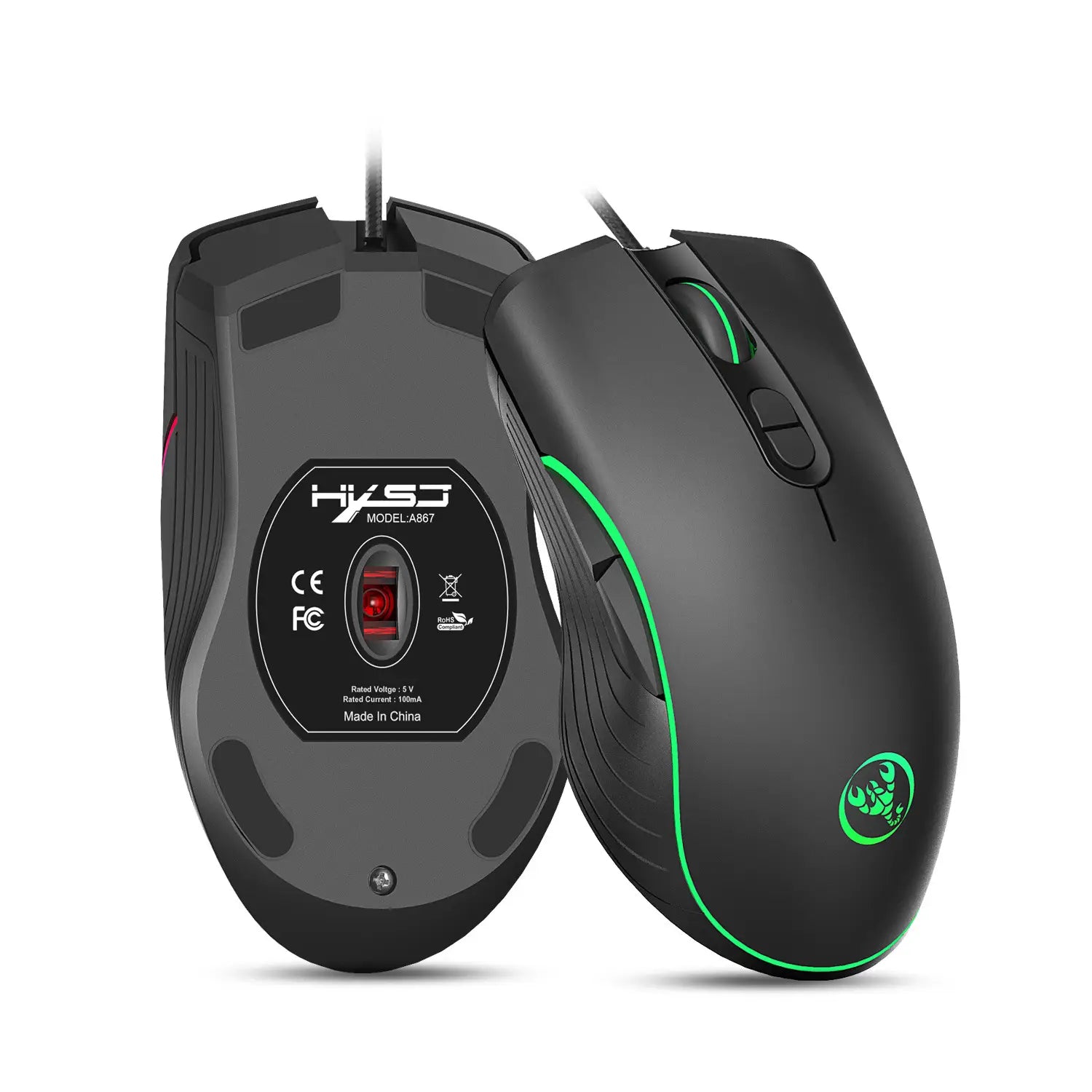 6400 DPI High-Precision Glowing Gaming Mouse