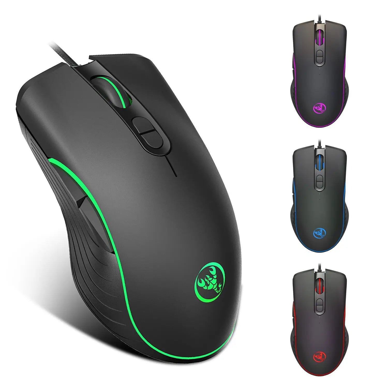 6400 DPI High-Precision Glowing Gaming Mouse