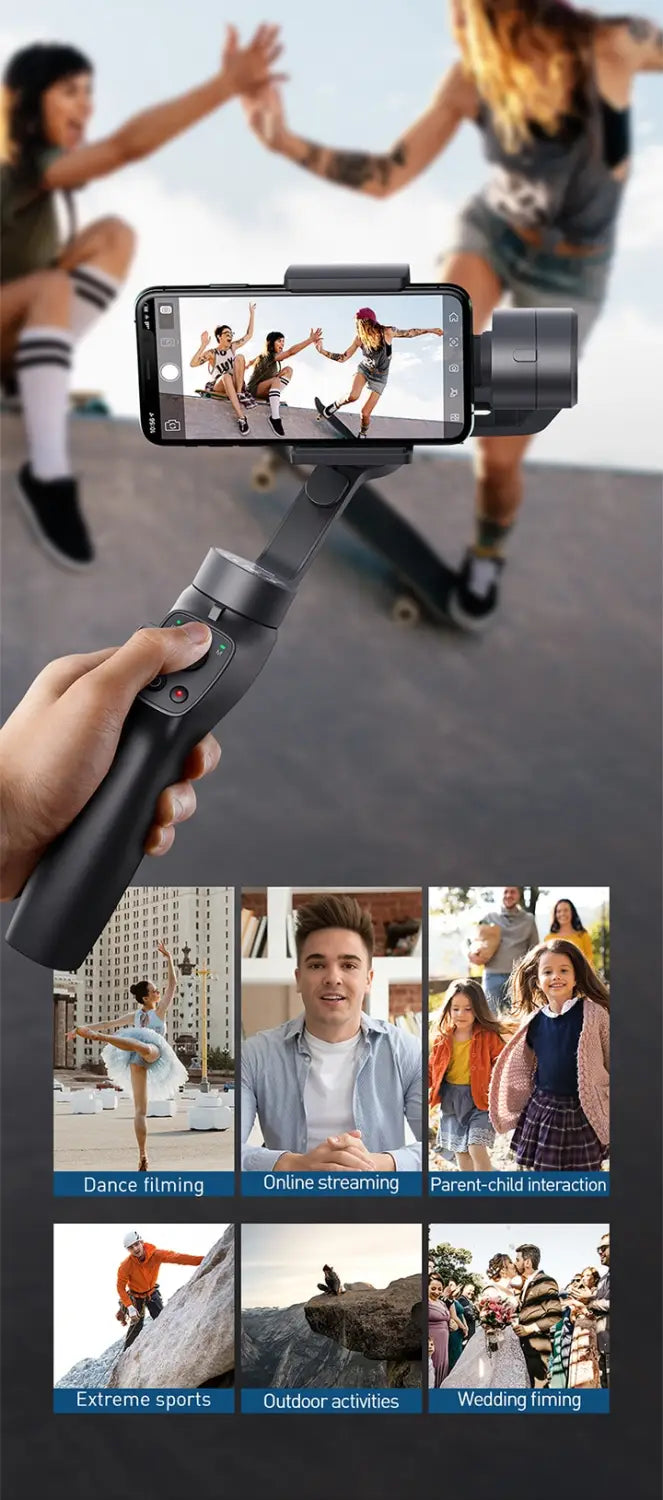 Steady shot Mobile Gimbal: Capture Cinematic Videos