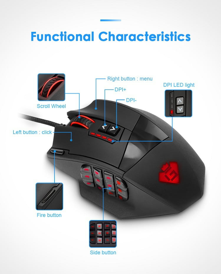 Dominate the Arena: RGB Backlit Gaming Mouse