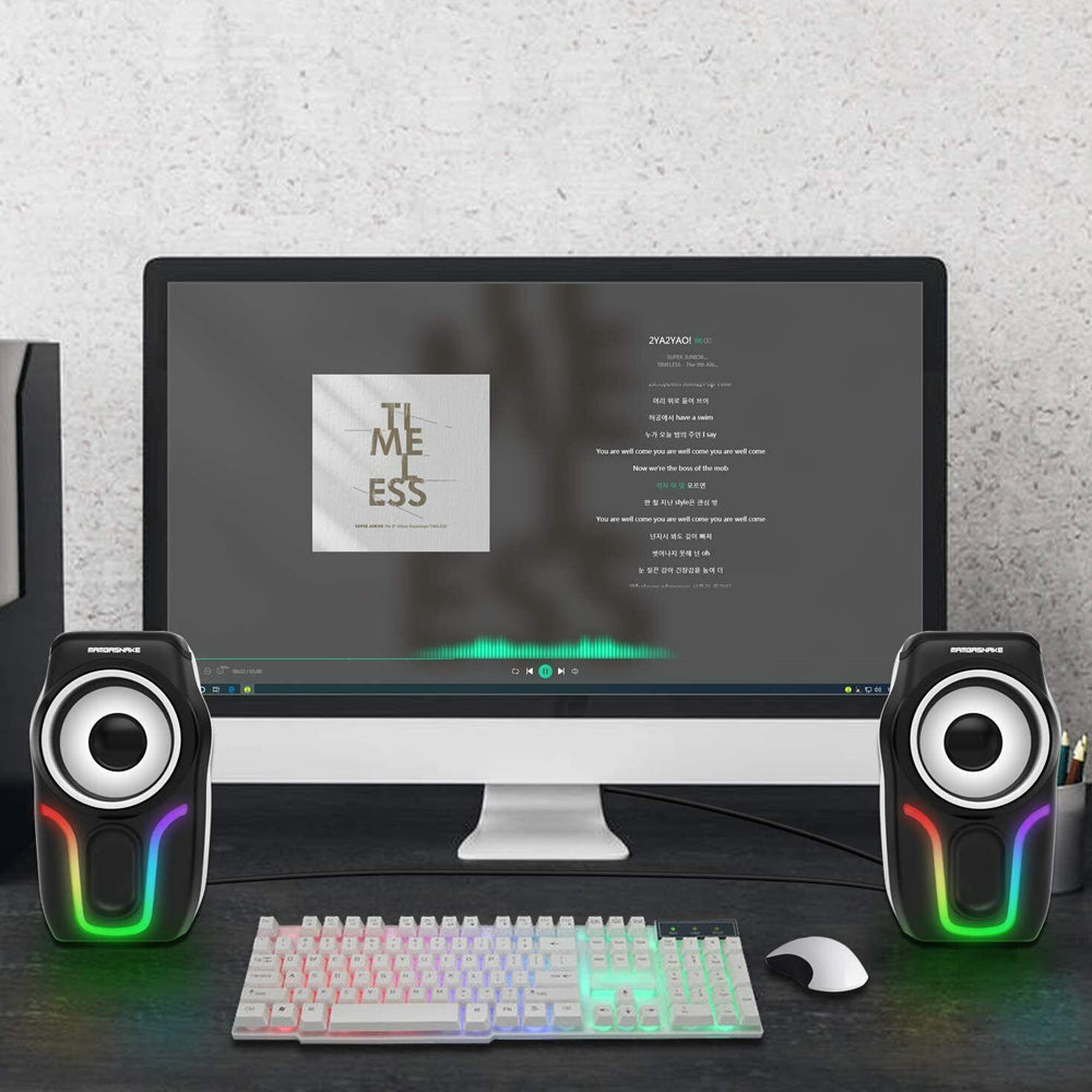 Portable Wired Mini Gaming Speakers for Computer