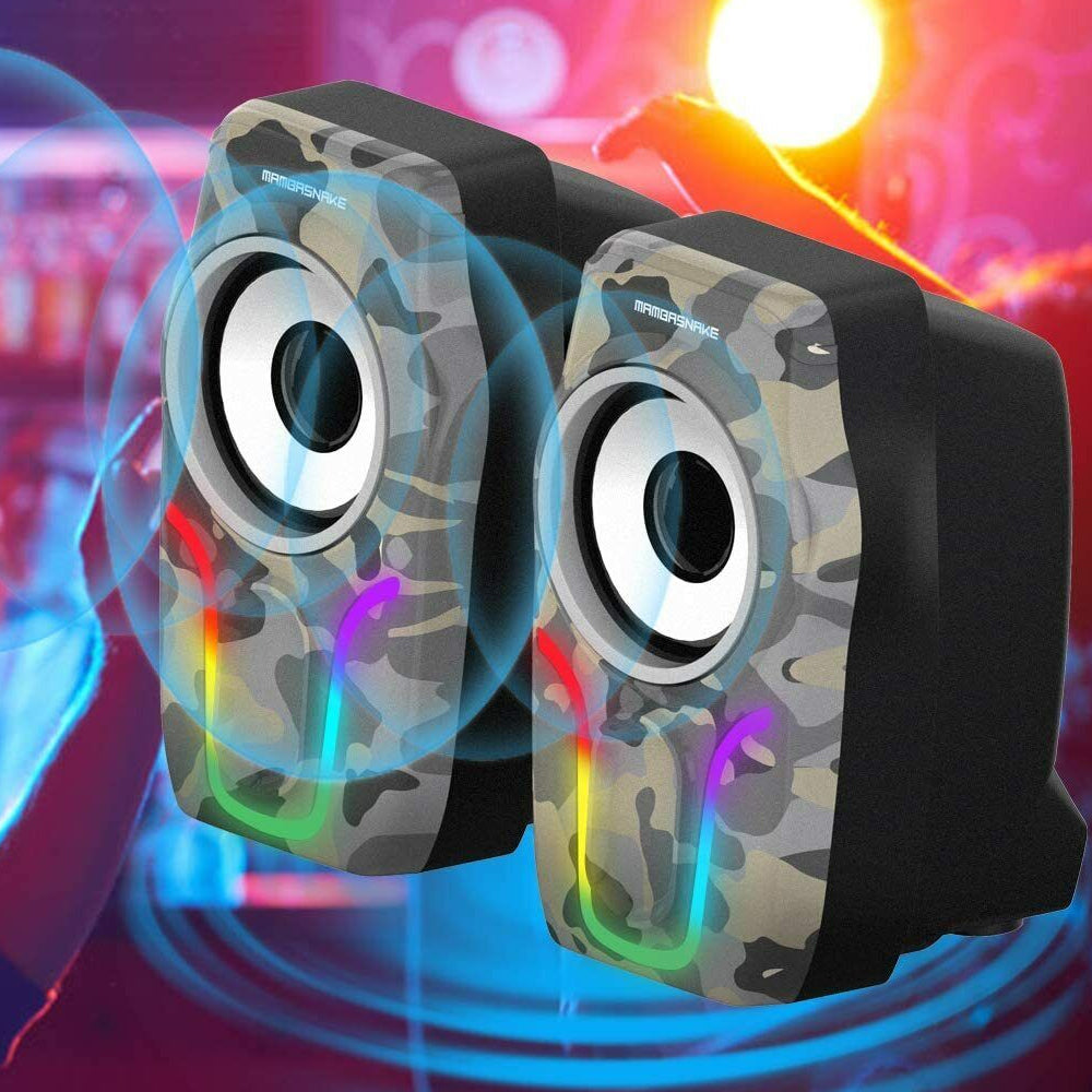 Portable Wired Mini Gaming Speakers for Computer