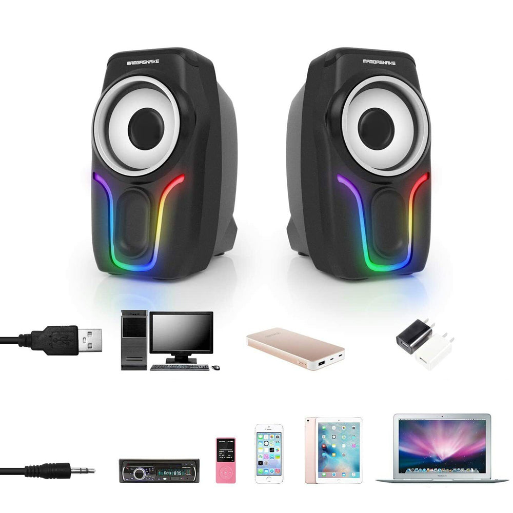 Portable Wired Mini Gaming Speakers for Computer