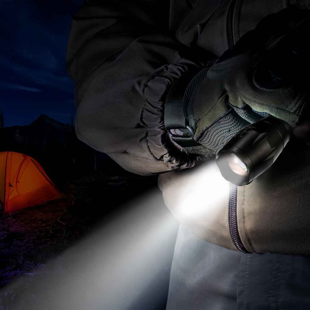 2-Pack Rechargeable Zoom LED Flashlights