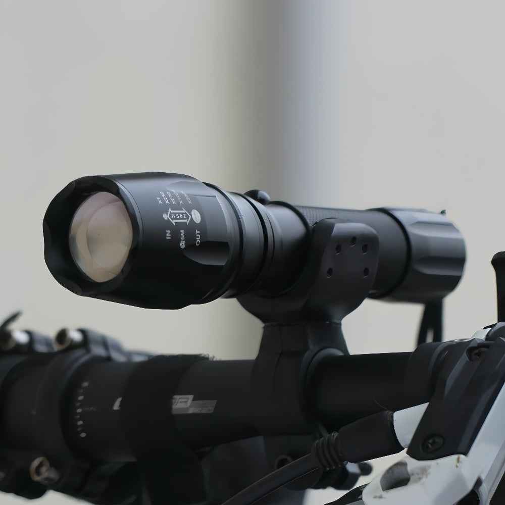 2-Pack Rechargeable Zoom LED Flashlights