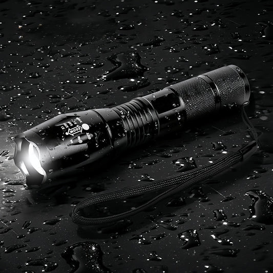 2-Pack Rechargeable Zoom LED Flashlights