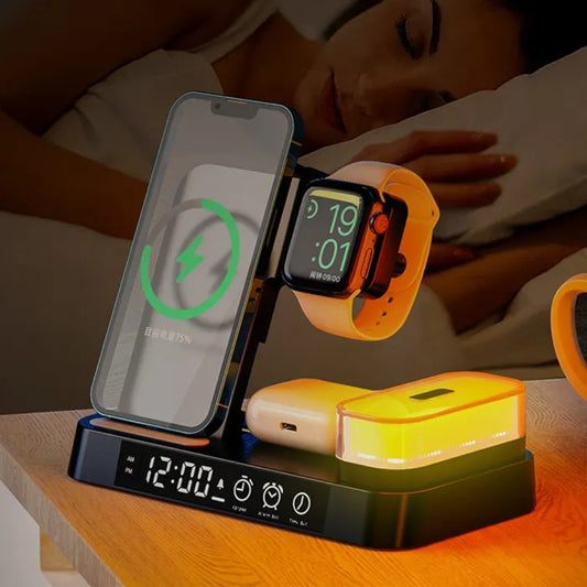 3-in-1 Wireless Charger, Alarm Clock, Charging Dock - fire diffuser, RGB Fill Light, Mini Turbo Jet Fan, TYPE-C Endoscope Camera, Digital Wall Clock, Portable Solar Panel, Foldable 4K Drone, Deep Tissue Massage Gun, Apple Pencil for iPad, Wireless Bluetooth Headphones -  TechTatic Frontier