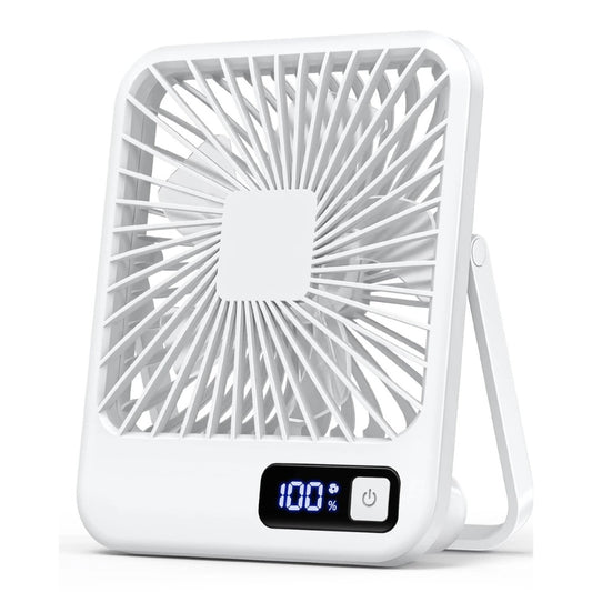 Rechargeable Desk Fan with Power Readout