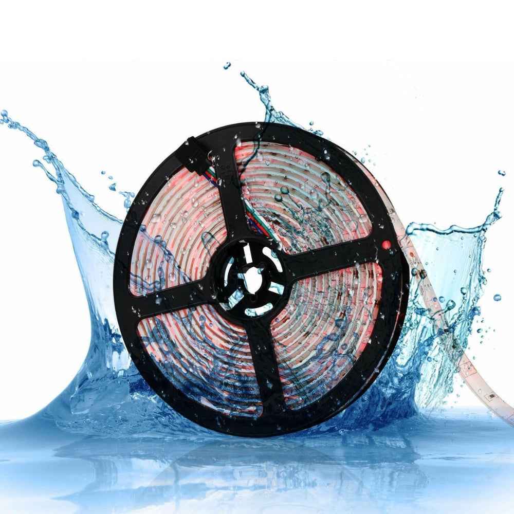 Waterproof IP65 RGB LED Strip with IR Remote