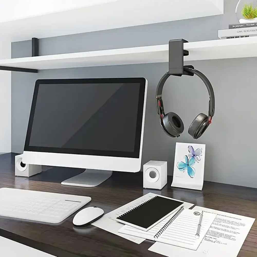 360° Rotating Headphone Holder Desk Stand