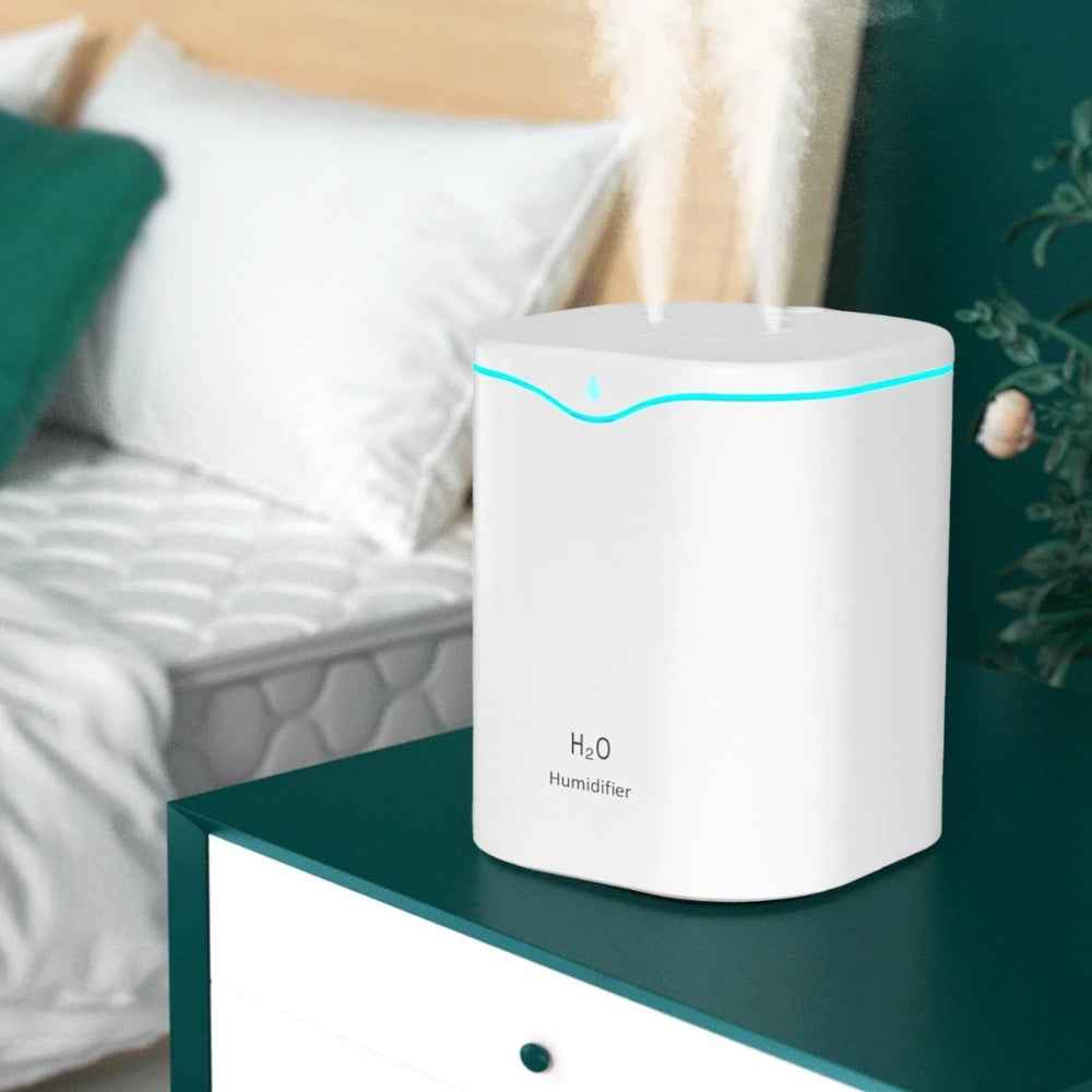 USB Humidifier with Dual Spray & Oil Diffuser