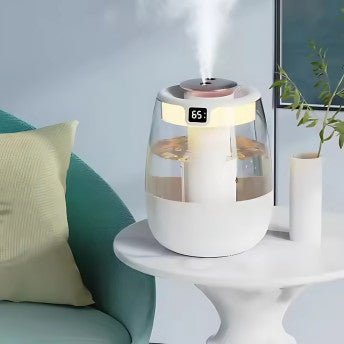 Dual Mist USB Aroma Humidifier with LED Light