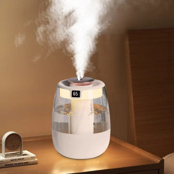 Dual Mist USB Aroma Humidifier with LED Light