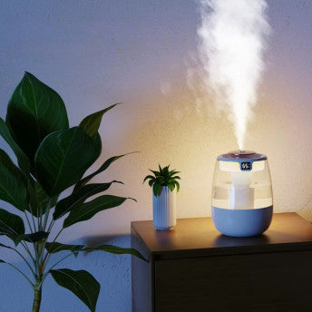 Dual Mist USB Aroma Humidifier with LED Light