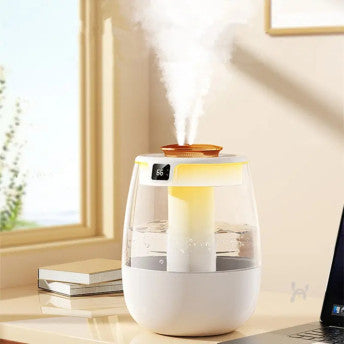 Dual Mist USB Aroma Humidifier with LED Light