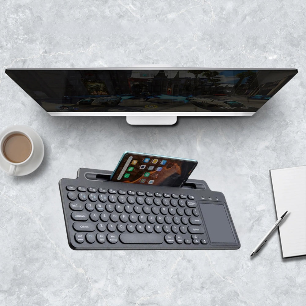 Wireless Bluetooth Keyboard Mouse Touchpad Card Slot