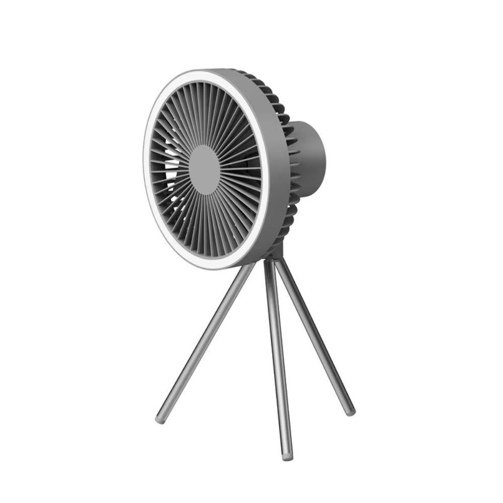 10000mAh Camping Fan with LED Light & Power Bank