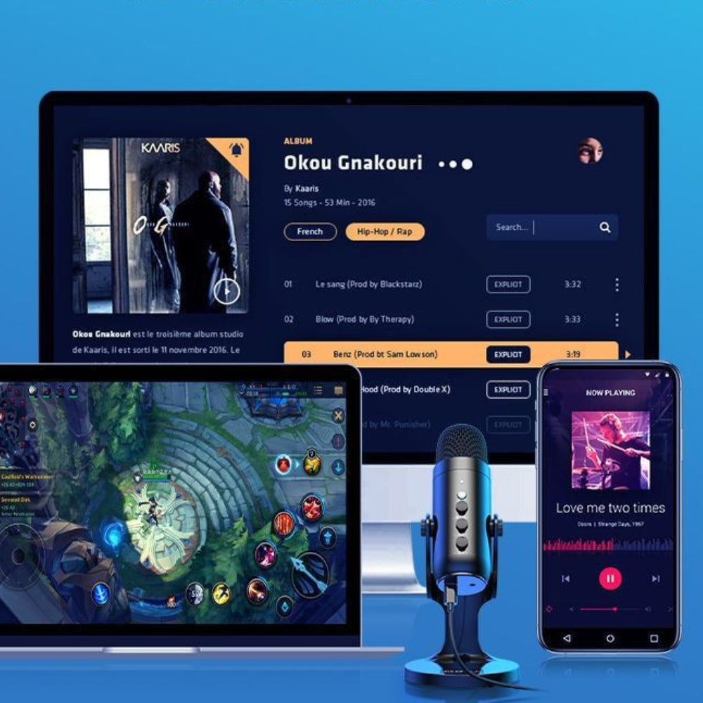 USB Gaming & Streaming Microphone
