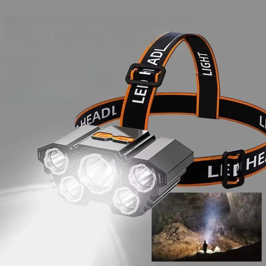 Rechargeable Head Mounted Flashlight