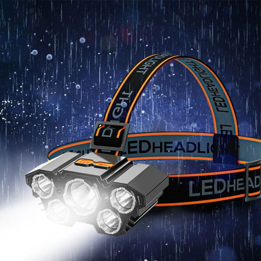 Rechargeable Head Mounted Flashlight