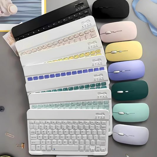 10-Inch Universal Bluetooth Keyboard & Mouse Set
