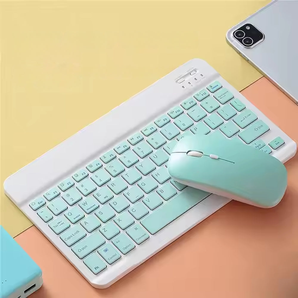 10-Inch Universal Bluetooth Keyboard & Mouse Set