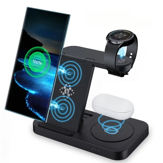 Foldable Fast Wireless Charging Station & Dock Stand