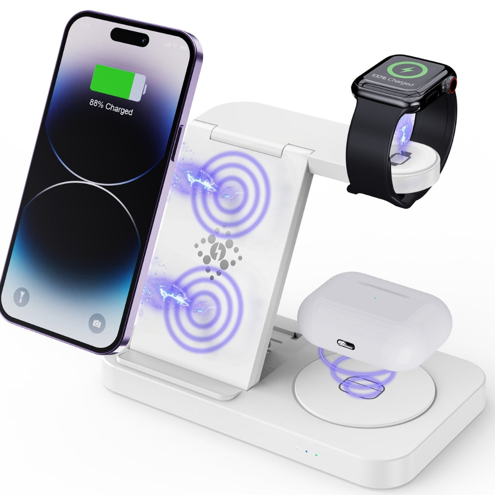Foldable Fast Wireless Charging Station & Dock Stand