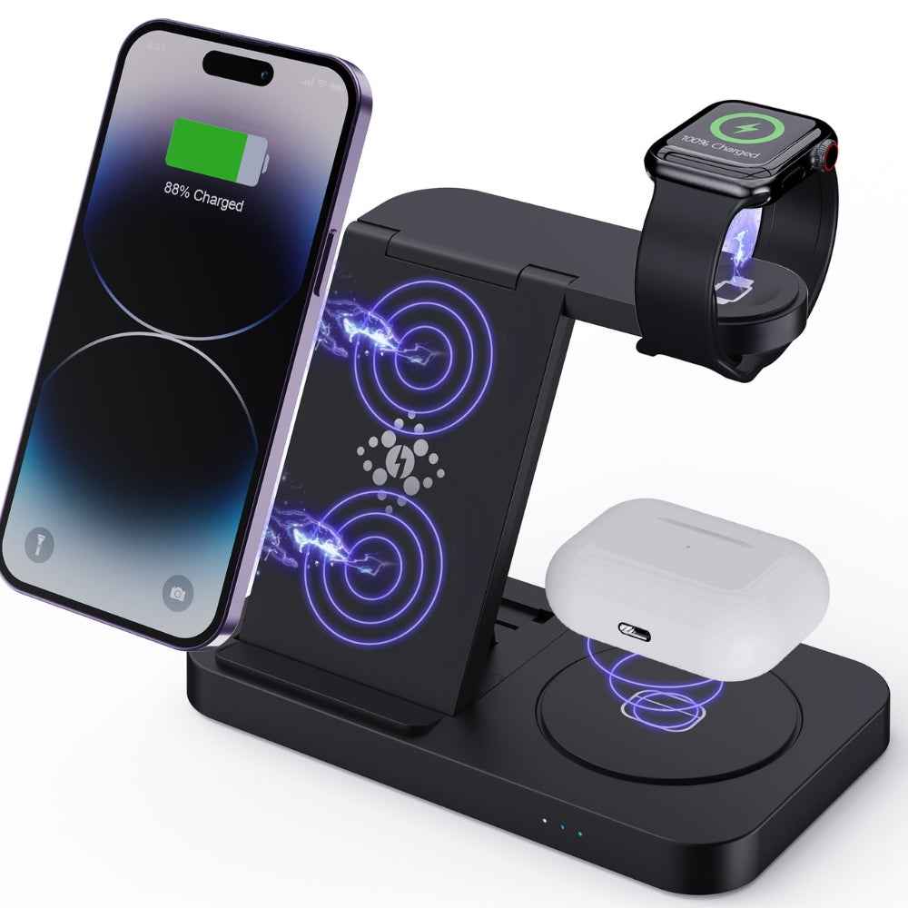 Foldable Fast Wireless Charging Stand & Dock Station
