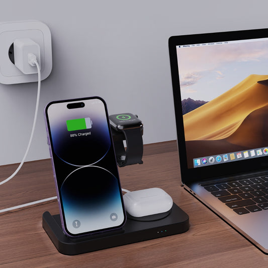 Foldable Fast Wireless Charging Station & Dock Stand
