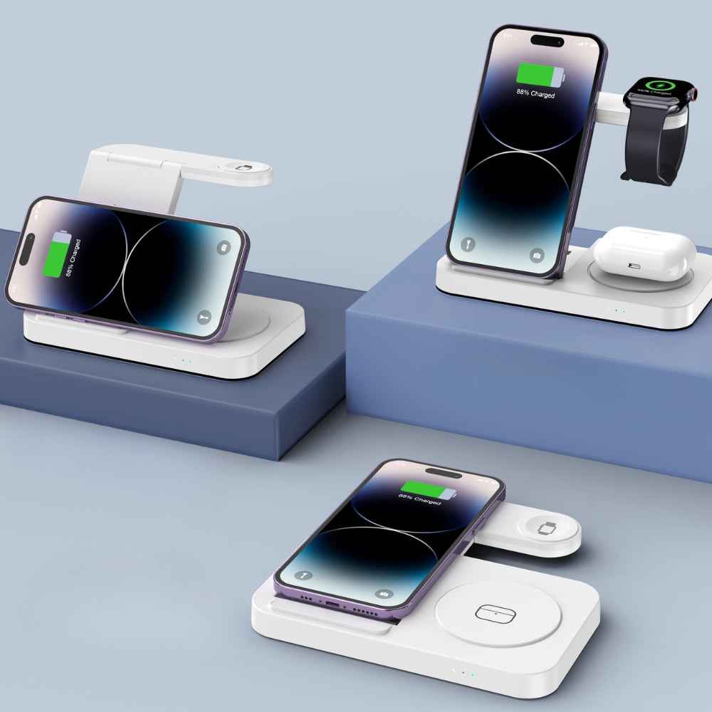 Foldable Fast Wireless Charging Stand & Dock Station