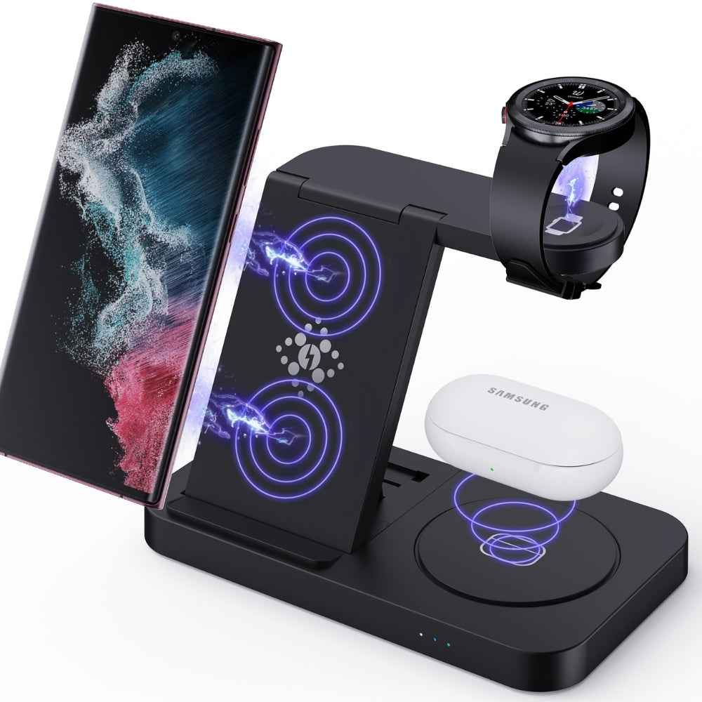 Foldable Fast Wireless Charging Stand & Dock Station