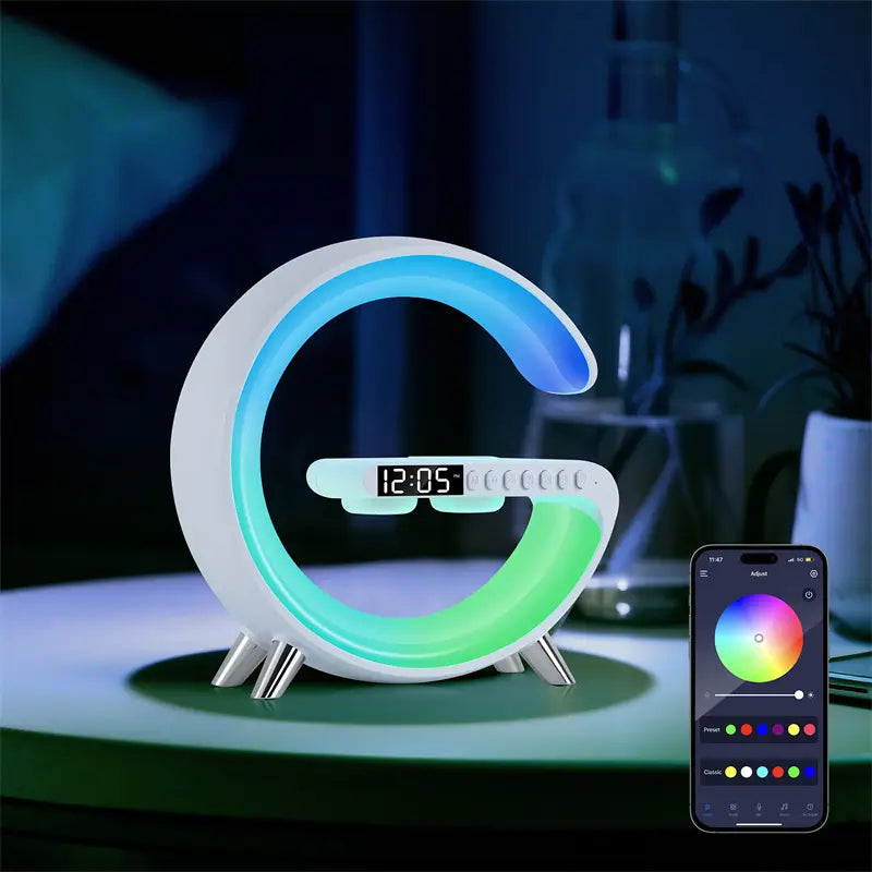 All-in-One G-Shaped Lamp: Charge Relax Light Up Your Space!