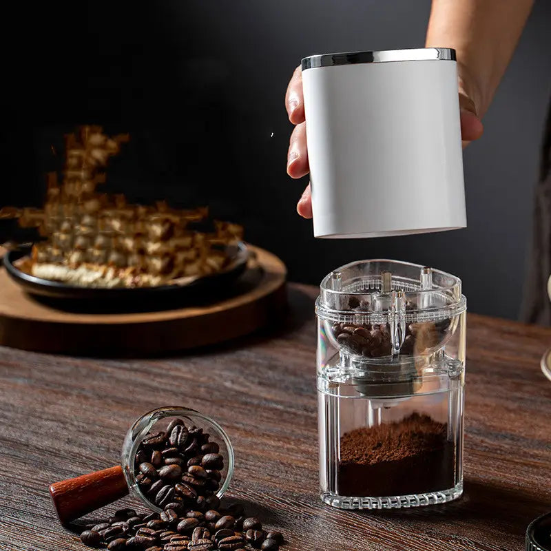 Portable Electric Coffee Grinder with Burr Grinder