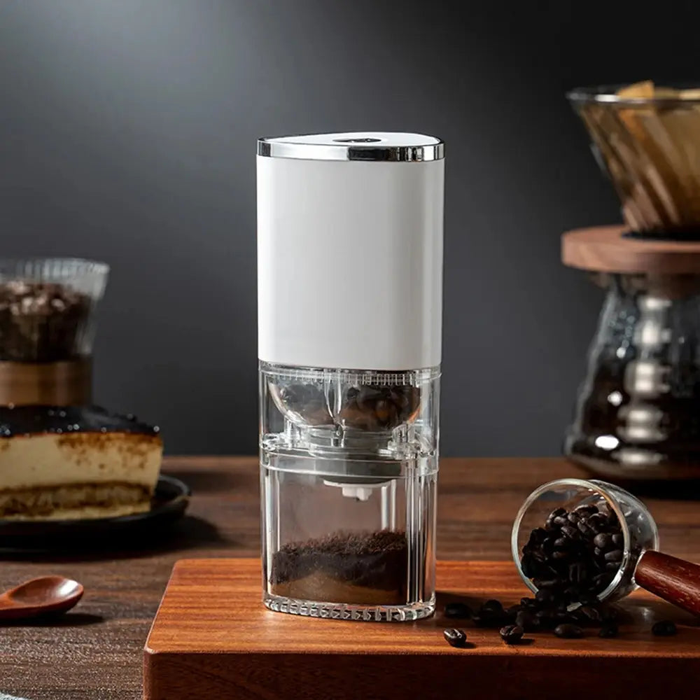 Portable Electric Coffee Grinder with Burr Grinder