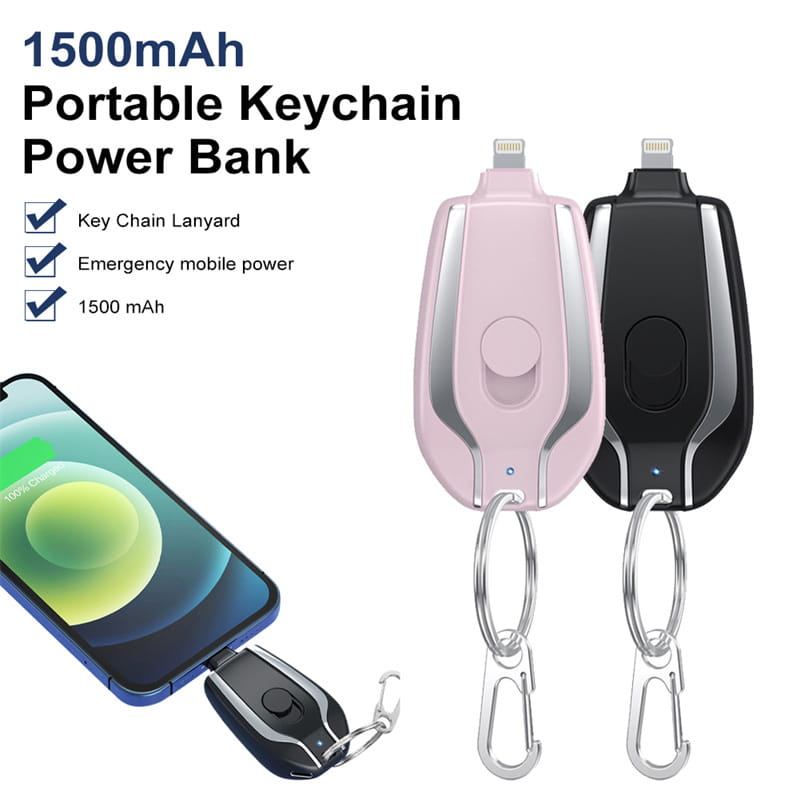 Keychain Savior: Mini Power Bank for Emergencies (Fast Charging)