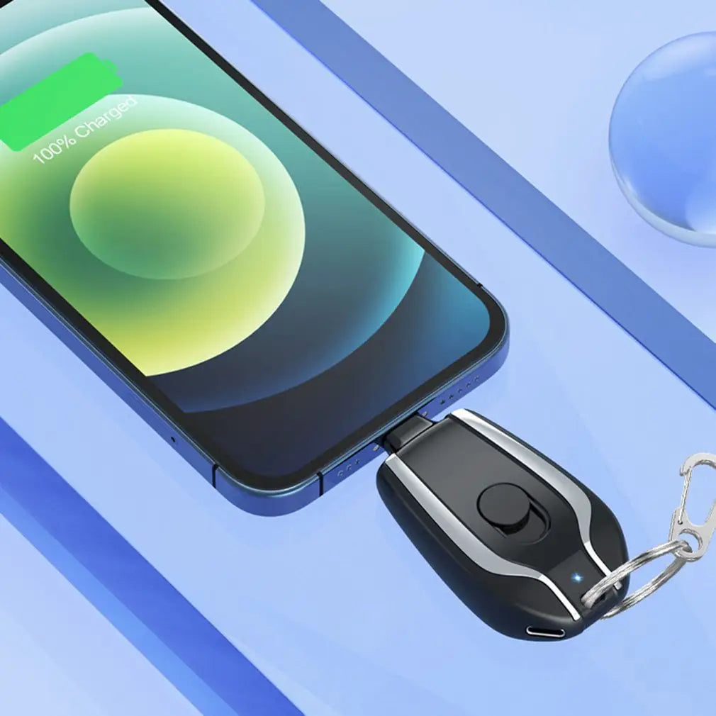 Keychain Savior: Mini Power Bank for Emergencies (Fast Charging)