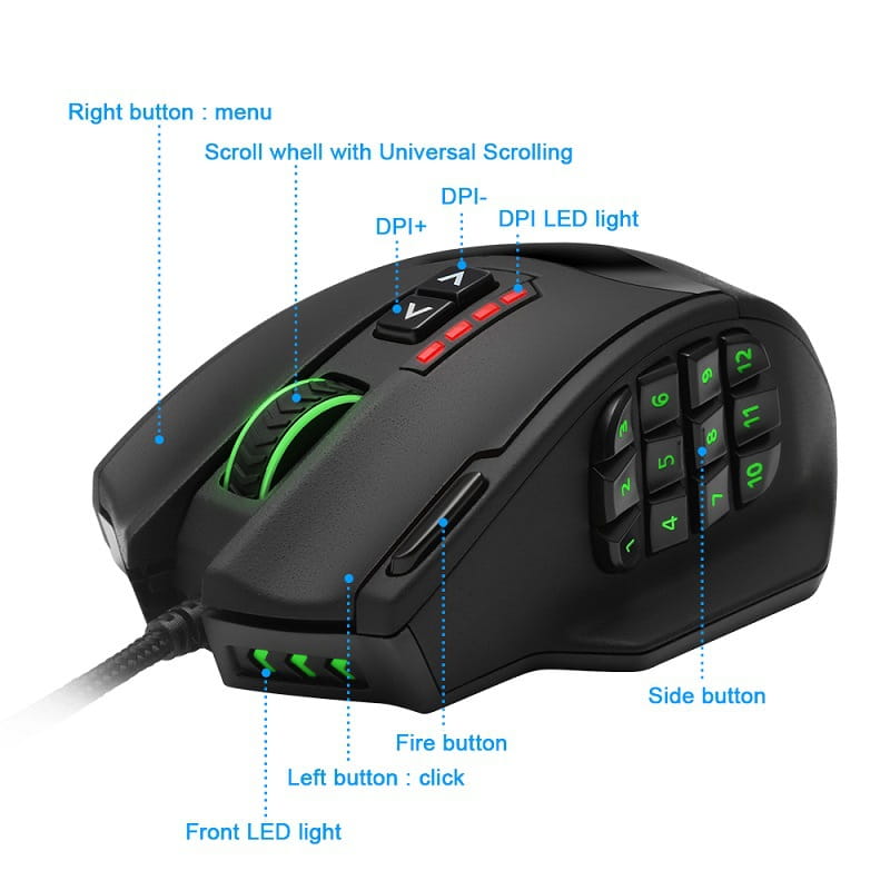 Dominate the Arena: RGB Backlit Gaming Mouse