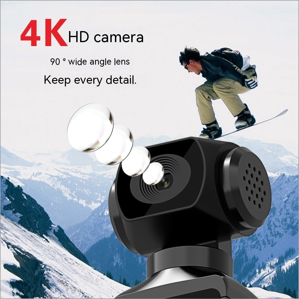 Pocket-Sized 4K Action Cam with 270° Rotation