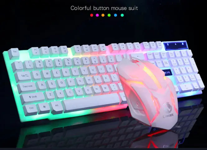 GTX300: Glowing Gaming Keyboard & Mouse Set (Light Up Your Wins!)