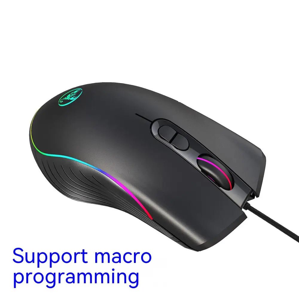 6400 DPI High-Precision Glowing Gaming Mouse - A867RGB macro programming - Mouse