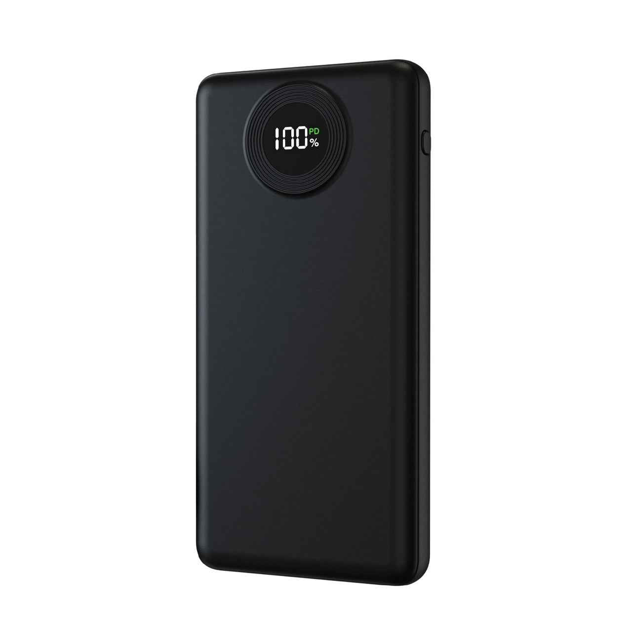 Laser 10000mAh Power Bank with LED Digital Display (Black)
