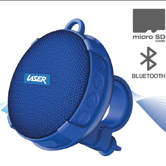 Laser Outdoor Bluetooth Speaker with Mount Blue