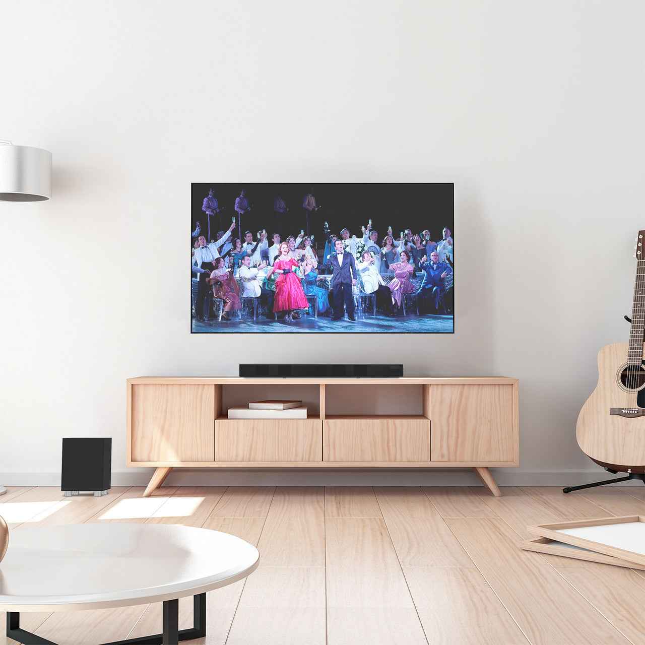 Laser Optical Soundbar with Wireless Sub-woofer