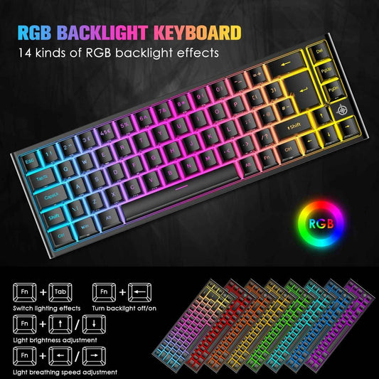 Black 67 Keys Mechanical Gaming Keyboard
