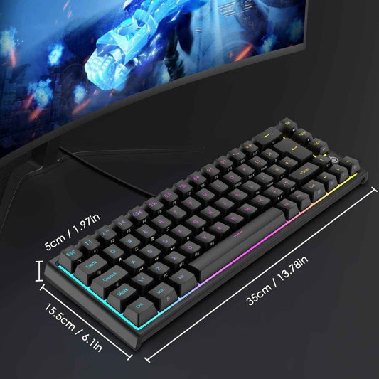 Black 67 Keys Mechanical Gaming Keyboard