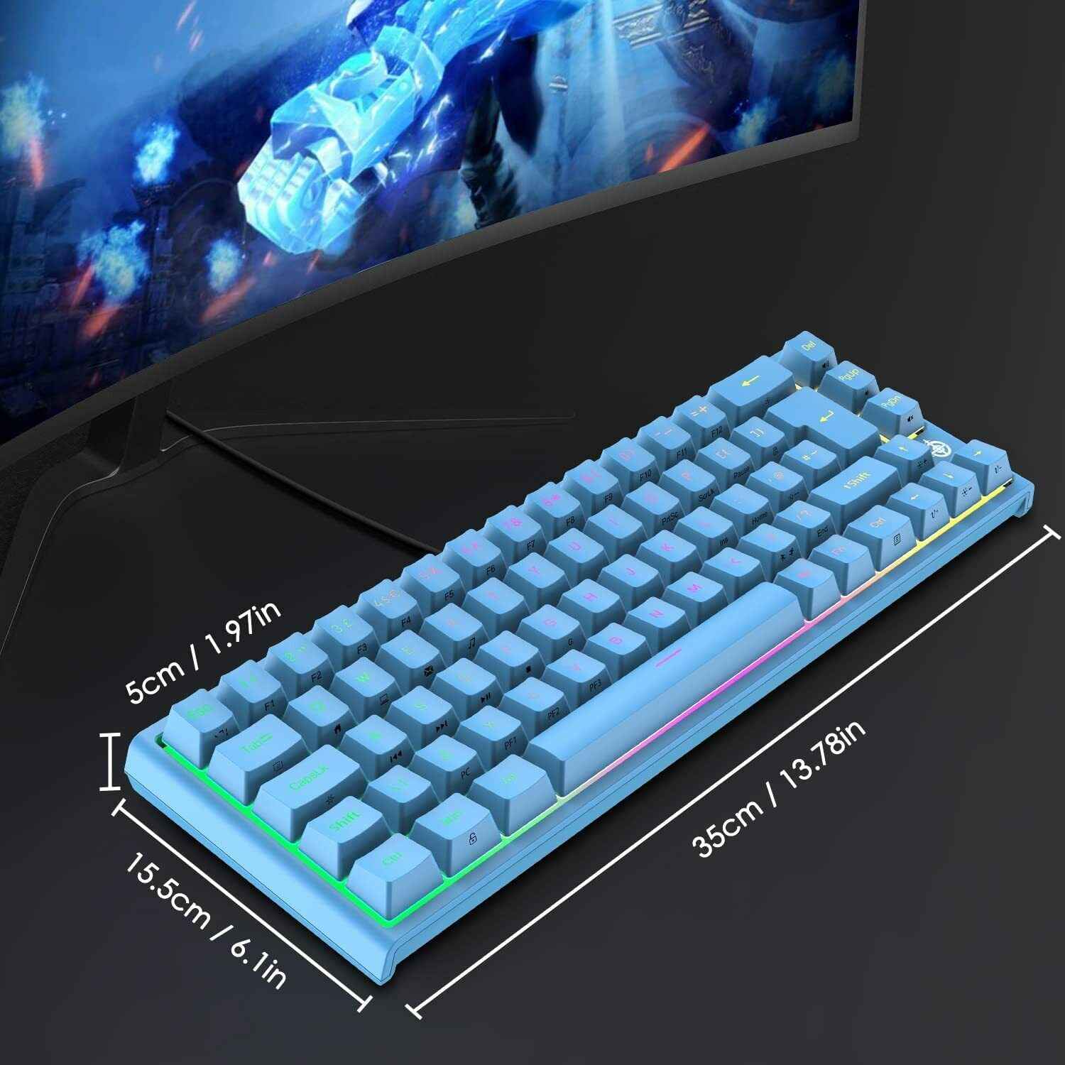 67-Key Compact Mechanical Gaming Keyboard